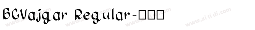 BCVajgar Regular字体转换